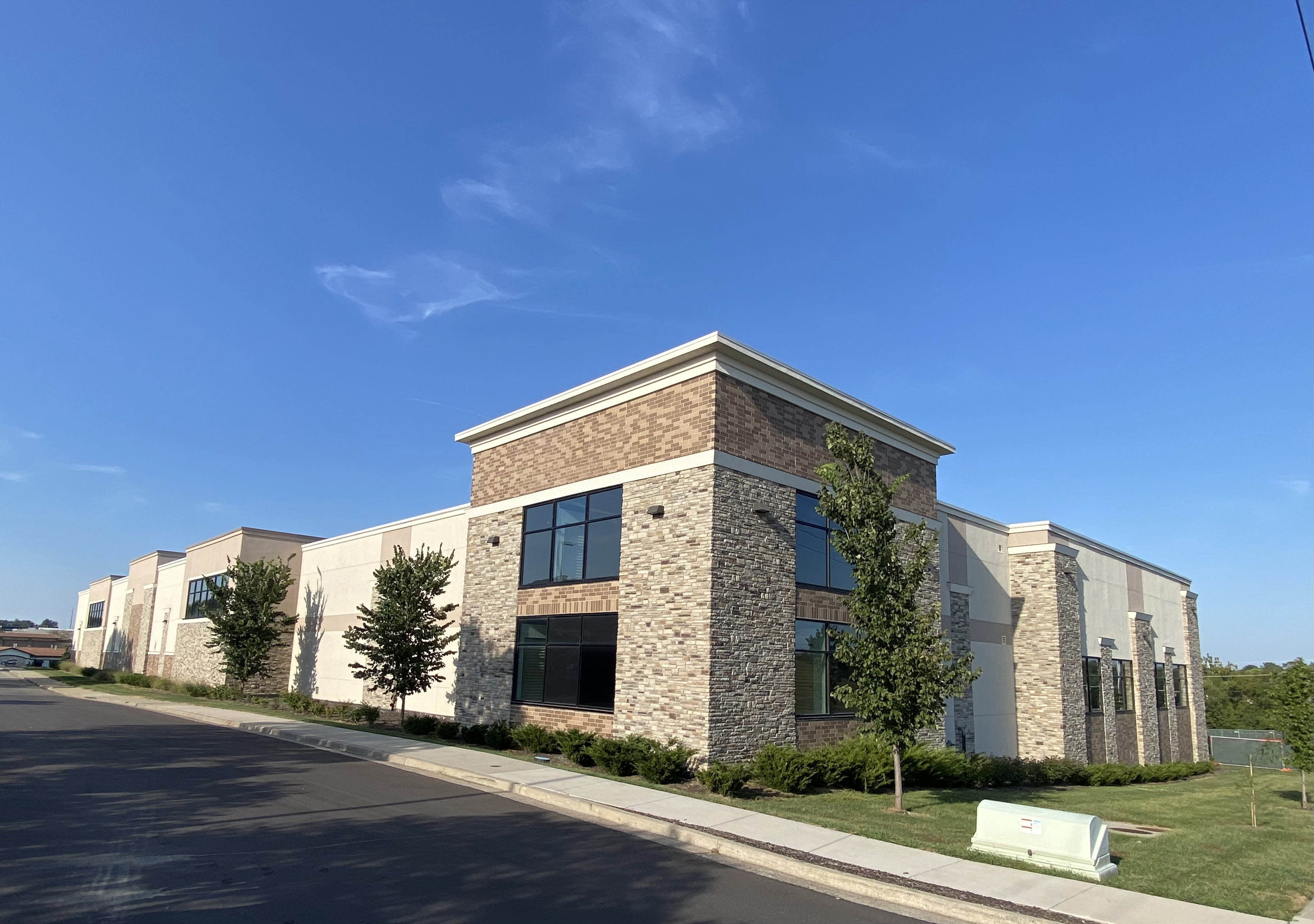 Facility exterior at StorageMart in Overland Park Kansas. 